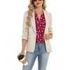 Zeagoo Womens Dressy Casual Chffon Shirts Short Sleeve V Neck Work Blouse(Berryflake)