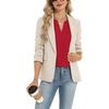 Zeagoo Womens Dressy Casual Chffon Shirts Short Sleeve V Neck Work Blouse(Red)