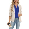 Zeagoo Womens Dressy Casual Chffon Shirts Short Sleeve V Neck Work Blouse(Royal Blue)