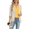 Zeagoo Womens Dressy Casual Chffon Shirts Short Sleeve V Neck Work Blouse(Yellow Floral)