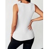 Zeagoo Womens Sleeveless Scoop Neck Tank Tops Ribbed Fitted Basic Tops 2026(A1-white)