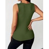 Zeagoo Womens Sleeveless Scoop Neck Tank Tops Ribbed Fitted Basic Tops 2026(Army Green)