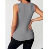 Zeagoo Womens Sleeveless Scoop Neck Tank Tops Ribbed Fitted Basic Tops 2026(Grey)