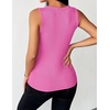 Zeagoo Womens Sleeveless Scoop Neck Tank Tops Ribbed Fitted Basic Tops 2026(Hot Pink)