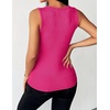 Zeagoo Womens Sleeveless Scoop Neck Tank Tops Ribbed Fitted Basic Tops 2026(Rose Pink)
