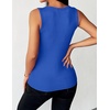Zeagoo Womens Sleeveless Scoop Neck Tank Tops Ribbed Fitted Basic Tops 2026(Royal Blue)