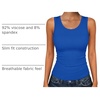 Zeagoo Womens Sleeveless Scoop Neck Tank Tops Ribbed Fitted Basic Tops 2026(Royal Blue)