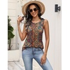 Zeagoo Womens Sleeveless Tank Tops Crew Neck Loose Fit Button Summer Tops(A Mz721)