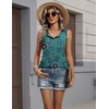 Zeagoo Womens Sleeveless Tank Tops Crew Neck Loose Fit Button Summer Tops(A Mz858)