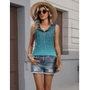 Zeagoo Womens Sleeveless Tank Tops Crew Neck Loose Fit Button Summer Tops(A Xh363)
