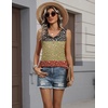 Zeagoo Womens Sleeveless Tank Tops Crew Neck Loose Fit Button Summer Tops(A Xh553)