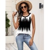 Zeagoo Womens Sleeveless Tank Tops Crew Neck Loose Fit Button Summer Tops(Jb204)