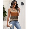Zeagoo Womens Sleeveless Tank Tops Crew Neck Loose Fit Button Summer Tops(Jh398)