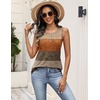 Zeagoo Womens Sleeveless Tank Tops Crew Neck Loose Fit Button Summer Tops(Jh398)