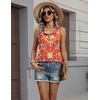Zeagoo Womens Sleeveless Tank Tops Crew Neck Loose Fit Button Summer Tops(Mz916)