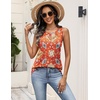 Zeagoo Womens Sleeveless Tank Tops Crew Neck Loose Fit Button Summer Tops(Mz916)