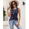 Zeagoo Womens Sleeveless Tank Tops Crew Neck Loose Fit Button Summer Tops(Sf180)