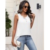 Zeagoo Womens Sleeveless Tank Tops Crew Neck Loose Fit Button Summer Tops(White)
