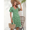 Zeagoo Womens Summer Dresses Wrap V Neck Dress Floral A-Line Ruffle Sleeve Casual Sundress with Pockets 2026(Xh15)