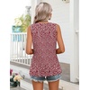 Zeagoo Womens Summer Sleeveless Tank Tops Crew Neck Babydoll Casual Tops(Floral)