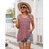 Zeagoo Womens Summer Sleeveless Tank Tops Crew Neck Babydoll Casual Tops(Floral)