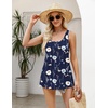 Zeagoo Women’s Summer Tank Tops Pleated Square Neck Flowy Tunic Top(Bf318)