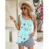 Zeagoo Women’s Summer Tank Tops Pleated Square Neck Flowy Tunic Top(Blue Yellow Flowers)