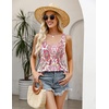 Zeagoo Women’s Summer Tank Tops Pleated Square Neck Flowy Tunic Top(Cx244)