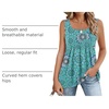 Zeagoo Women’s Summer Tank Tops Pleated Square Neck Flowy Tunic Top(Mz858)