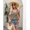 Zeagoo Women’s Summer Tank Tops Pleated Square Neck Flowy Tunic Top(Sf154)