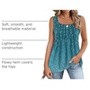Zeagoo Women’s Summer Tank Tops Pleated Square Neck Flowy Tunic Top(Xh363)