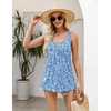Zeagoo Women’s Summer Tank Tops Pleated Square Neck Flowy Tunic Top(Xh41)