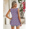 Zeagoo Women’s Summer Tank Tops Pleated Square Neck Flowy Tunic Top(Xh481)