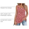 Zeagoo Women’s Summer Tank Tops Pleated Square Neck Flowy Tunic Top(Xh546)