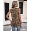 Zeagoo Womens Tank Tops 2026 Sleeveless Pleated V Neck Loose Fit Summer Clothes Flowy Boho Shirts(Boho An136)