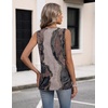 Zeagoo Womens Tank Tops 2026 Sleeveless Pleated V Neck Loose Fit Summer Clothes Flowy Boho Shirts(Boho Cx278)