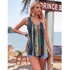 Zeagoo Womens Tank Tops 2026 Sleeveless Pleated V Neck Loose Fit Summer Clothes Flowy Boho Shirts(Floral Cx289)