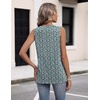 Zeagoo Womens Tank Tops 2026 Sleeveless Pleated V Neck Loose Fit Summer Clothes Flowy Boho Shirts(Floral Pa236)