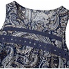 Zeagoo Womens Tank Tops 2026 Summer Pleated Scoop Neck Sleeveless Lace Crochet Boho Tops Dressy Casual Loose Fit Blouses(Black Boho Print)