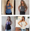 Zeagoo Womens Tank Tops Flowy Loose Fit Scoop Neck Casual Summer Tops Curvy Hem(Boho Brown)