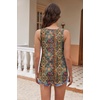 Zeagoo Womens Tank Tops Flowy Loose Fit Scoop Neck Casual Summer Tops Curvy Hem(Boho Brown)