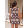 Zeagoo Womens Tank Tops Flowy Loose Fit Scoop Neck Casual Summer Tops Curvy Hem(Orange Boho)