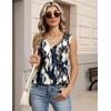 Zeagoo Womens Tank Tops Pleated V Neck Business Casual Sleeveless Shirts Trendy Dressy Textured Summer Work Blouse(Zr220 Tiedye)