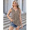 Zeagoo Womens Tank Tops Sleeveless Peplum V Neck Babydoll Casual Flowy Boho Beach Summer Shirts(Floral Sf154)