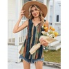 Zeagoo Womens Tank Tops Sleeveless Peplum V Neck Babydoll Casual Flowy Boho Beach Summer Shirts(Print Cx289)