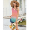 Zeagoo Womens Tank Tops Sleeveless Peplum V Neck Babydoll Casual Flowy Boho Beach Summer Shirts(Print Jb218)