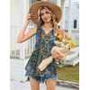 Zeagoo Womens Tank Tops Sleeveless Peplum V Neck Babydoll Casual Flowy Boho Beach Summer Shirts(Print Mz779)