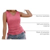Zeagoo Womens Tank Tops Summer Ruched Top V Neck Sleeveless Drawstring Side Casual Trendy Shirts 2026(Burgundy)