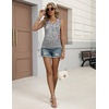 Zeagoo Womens Tank Tops Summer Ruched Top V Neck Sleeveless Drawstring Side Casual Trendy Shirts 2026(Floral Hf36)