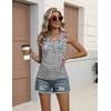 Zeagoo Womens Tank Tops Summer Ruched Top V Neck Sleeveless Drawstring Side Casual Trendy Shirts 2026(Floral Hf36)